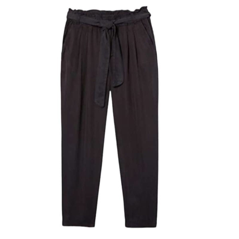 Daily ritual high waist pants‎ paperbag waist with tie sz 12 stretch